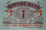 Germany, 75 Pfennig, 1216.1