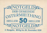 Austria, 50 Heller, FS 713IIIa