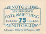 Austria, 75 Heller, FS 713IIIa