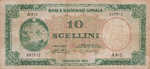 Somalia, 10 Shilling, P-0002a