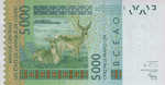 West African States, 5,000 Franc, P-0817Ta