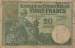 Belgian Congo, 20 Franc, P-0010f