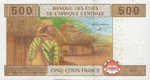 Central African States, 500 Franc, P-0106T New