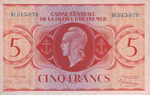 French Equatorial Africa, 5 Franc, P-0015b