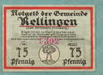 Germany, 75 Pfennig, 1113.1