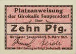 Germany, 10 Pfennig, S18.2a