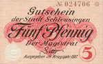 Germany, 5 Pfennig, S35.1a
