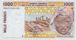 West African States, 1,000 Franc, P-0911Sb