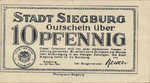 Germany, 10 Pfennig, 1225.1x