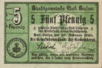 Germany, 5 Pfennig, S129.5a