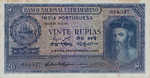 Portuguese India, 20 Rupee, P-0037 Sign.1