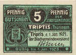 Germany, 5 Pfennig, T28.3a