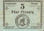 Germany, 5 Pfennig, Z20.1a