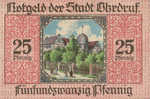 Germany, 25 Pfennig, O16.11e