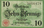 Germany, 10 Pfennig, O26.3h