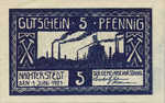 Germany, 5 Pfennig, 922.1