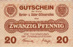 Germany, 20 Pfennig, N54.3a
