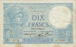 France, 10 Franc, P-0084