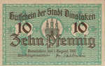Germany, 10 Pfennig, D19.1a