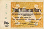 Germany, 5,000,000 Mark, 498b
