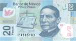 Mexico, 20 Peso, P-0122New