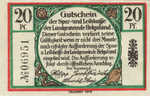 Germany, 20 Pfennig, H26.3c