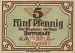 Germany, 5 Pfennig, H31.1a