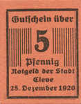Germany, 5 Pfennig, C17.1a