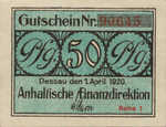 Germany, 50 Pfennig, A17.5a