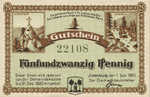 Germany, 25 Pfennig, I3.2a