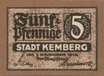 Germany, 5 Pfennig, K19.1a