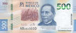 Mexico, 500 Peso, P-New Sign.3