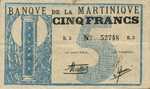 Martinique, 5 Franc, P-0016A