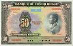 Belgian Congo, 50 Franc, P-0016gs