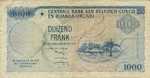 Belgian Congo, 1,000 Franc, P-0035