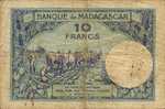Madagascar, 10 Franc, P-0036 Sign.1