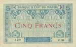 Morocco, 5 Franc, P-0008 Sign 2