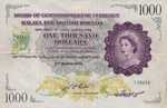 Malaya and British Borneo, 1,000 Dollar, P-0006