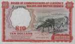 Malaya and British Borneo, 10 Dollar, P-0009b