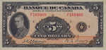 Canada, Cinq Dollar, P-0043,BC-6