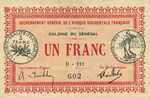 Senegal, 1 Franc, P-0002c