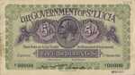 Saint Lucia, 5 Shilling, P-0001s