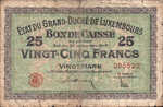Luxembourg, 25 or 20 Frank/Mark, P-0024