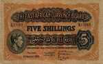 East Africa, 5 Shilling, P-0028b v5,B217j