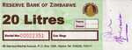 Zimbabwe, 20 Litre, 