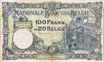 Belgium, 100/20 Franc/Belga, P-0102