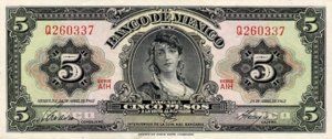 Mexico, 5 Peso, P60h Sign.2