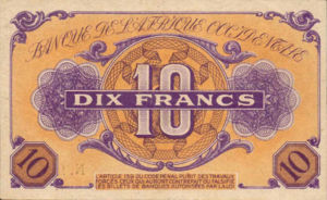 French West Africa, 10 Franc, P29