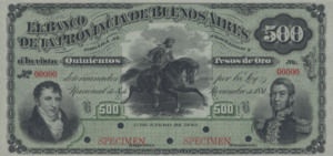 Argentina, 500 Peso Oro, S544s