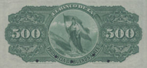 Argentina, 500 Peso Oro, S544s